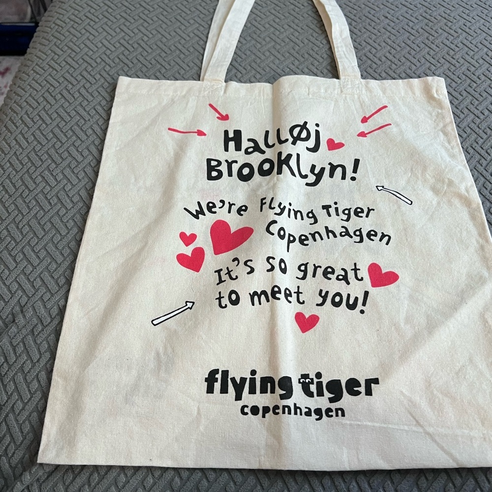 Flying Tiger Copenhagen Tote Bag - Brooklyn Edition- Collectible